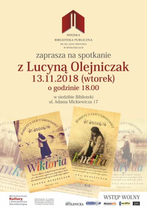 Spotkanie autorskie z Lucyną Olejniczak
