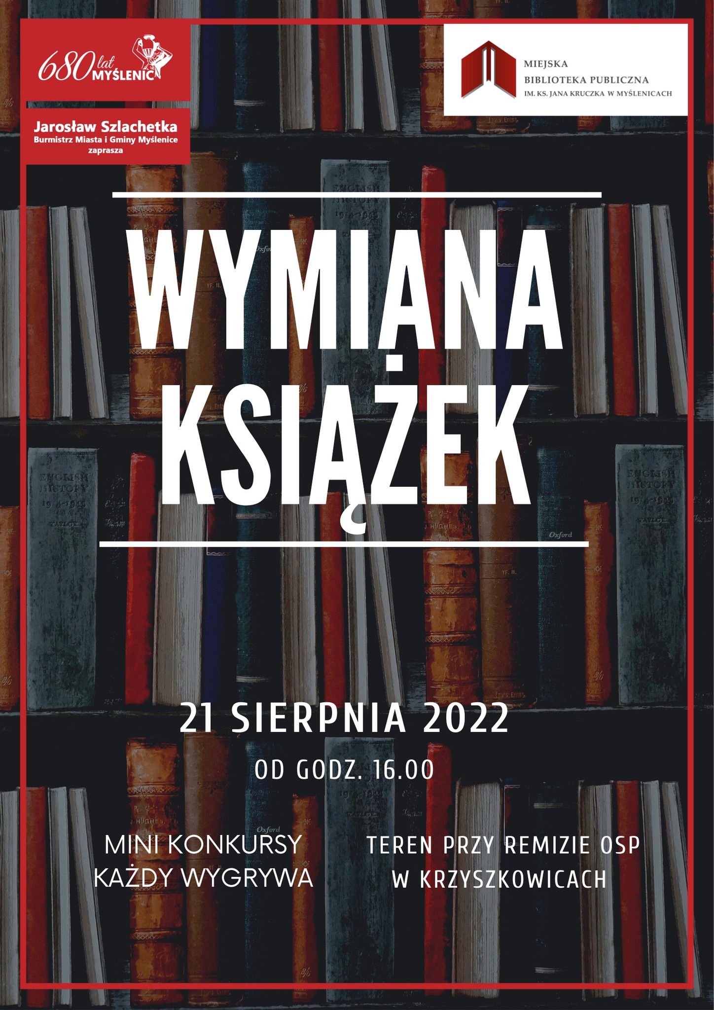 Wymiana książek – Krzyszkowice 21.08.2022